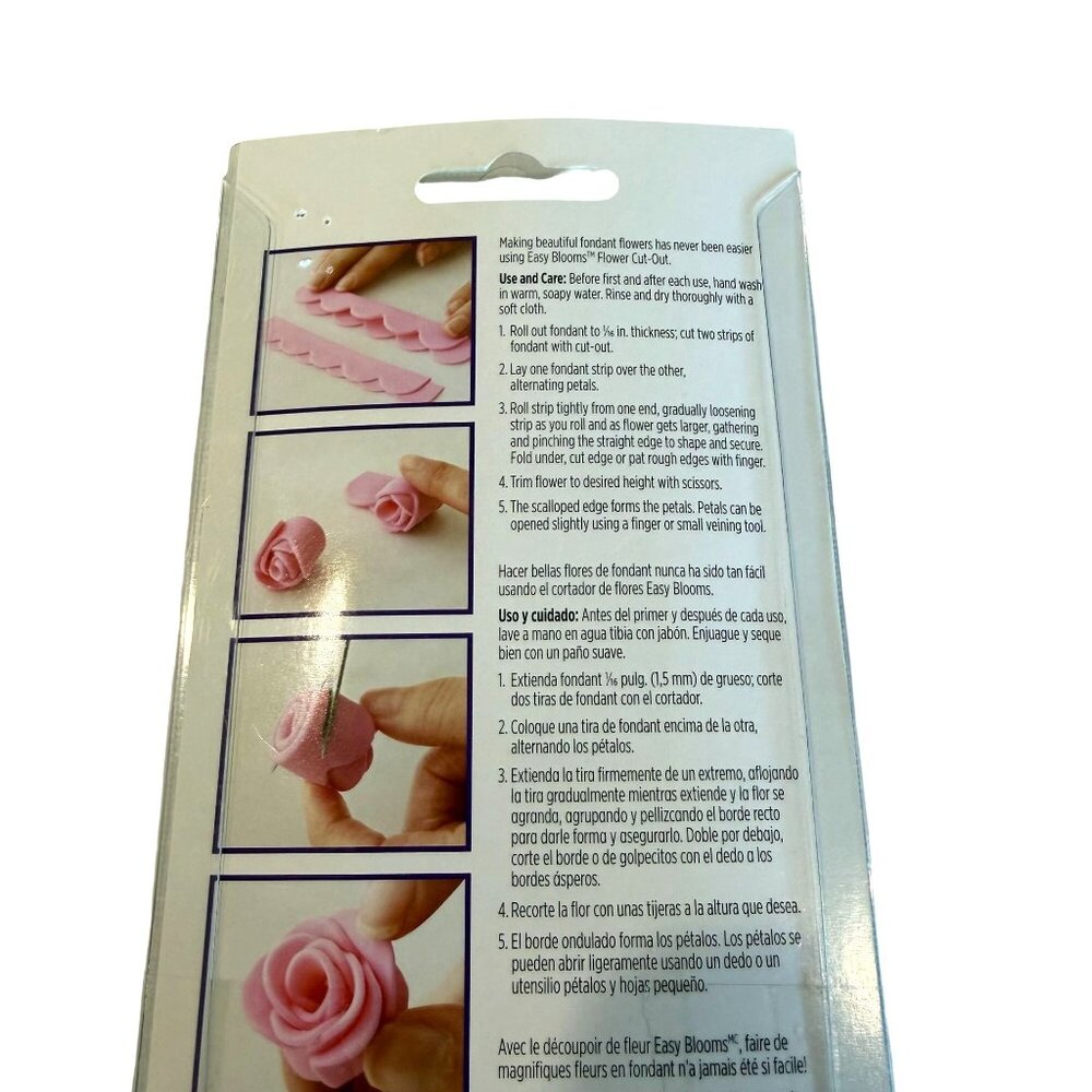 Wilton Easy Blooms Flower Cut Out Borders Cake Decorating NEW Purple Scalloped - Picture 5 of 5
